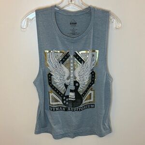 Nashville’s Ryman Auditorium Graphic Tank Top - Heathered Blue